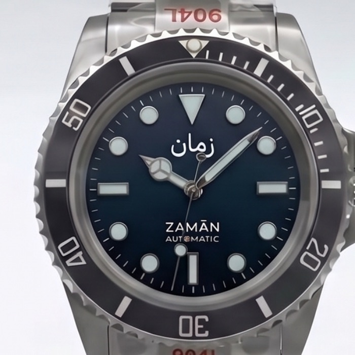 Automatic 001 with a black bezel (stand-in render)